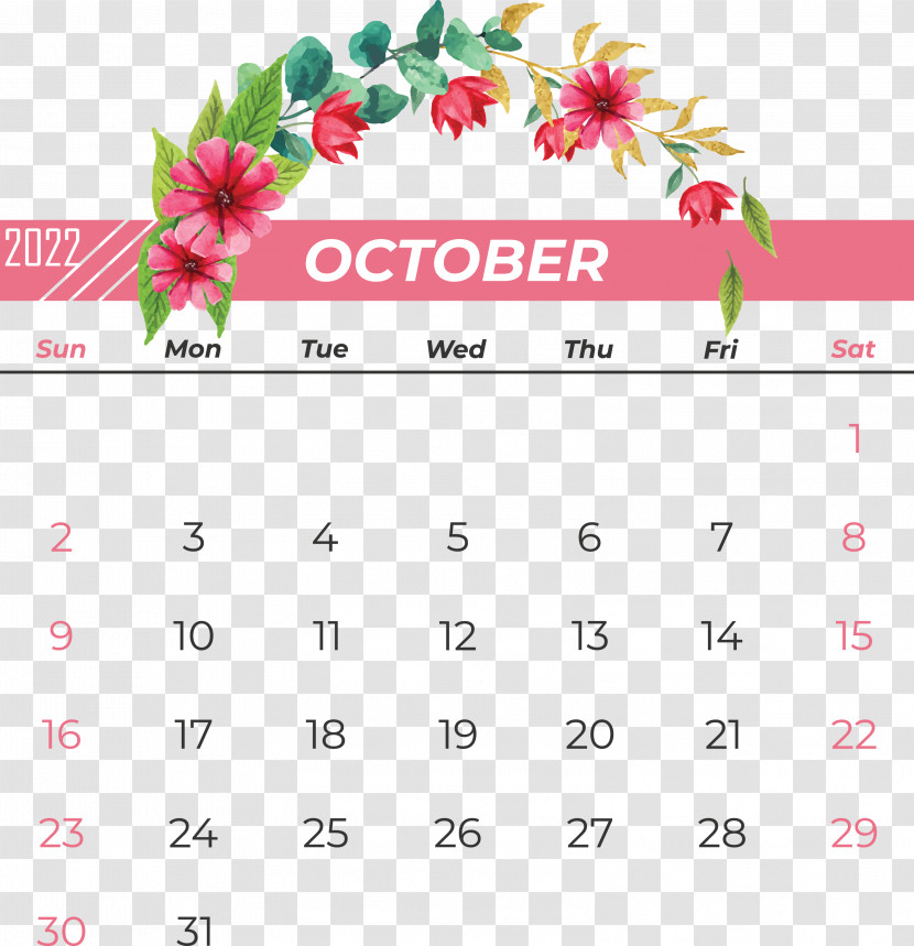 Calendar Flower Font Petal Meter Transparent PNG