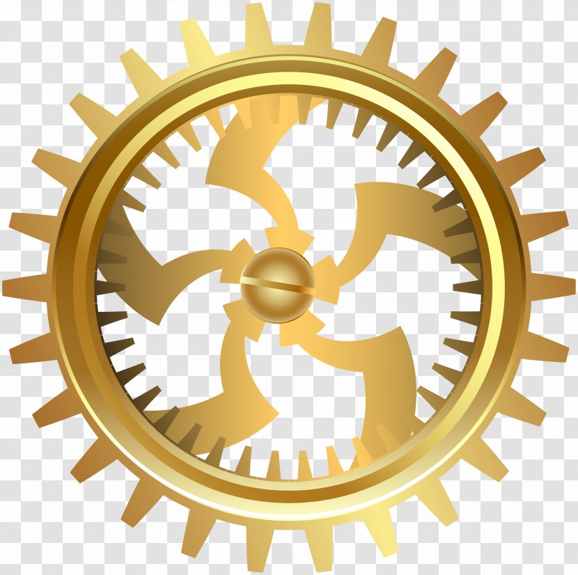 Gold Gear Company Clip Art - Hardware Accessory - Gears Transparent PNG