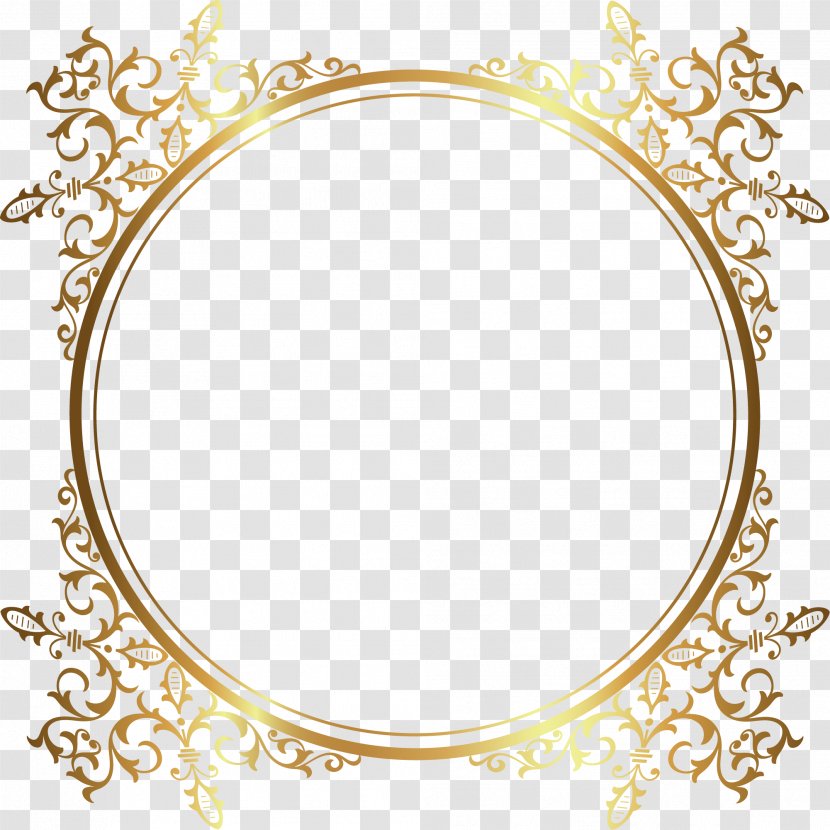 Cartoon Drawing Clip Art - Golden Circle Transparent PNG