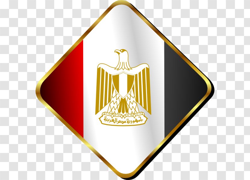 Flag Of Egypt Coat Arms Eagle Saladin - Badge - Egyptian Vector Transparent PNG