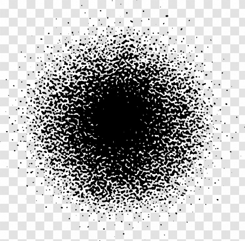 Black M Font Point Pattern - Monochrome - Scale Of A Carbon Atom Model Transparent PNG