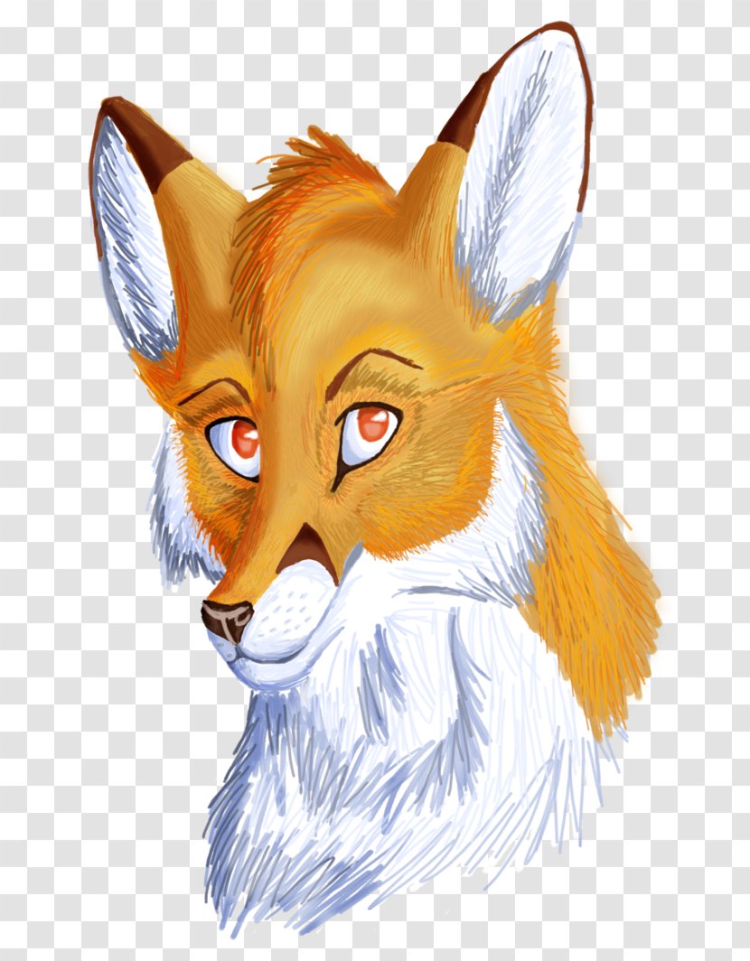 Red Fox Whiskers Snout Cartoon - Wildlife - Kit Transparent PNG