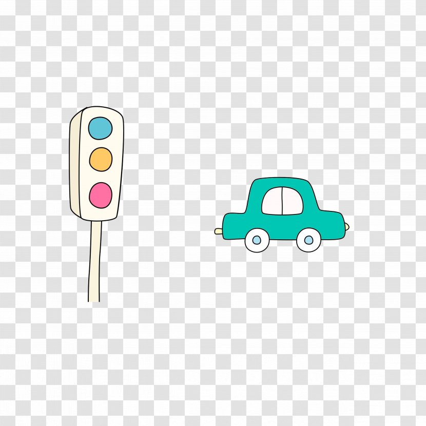 Car Traffic Light Driving - Pink - The Waiting For Transparent PNG