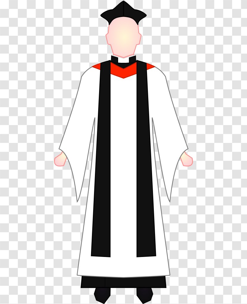 Choir Dress Priest Clothing Clip Art - Uniform - Monk Background Download Transparent PNG