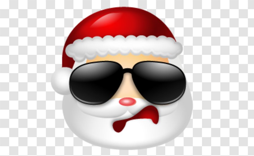 Santa Claus Emoticon Smiley Clip Art - Nose Transparent PNG