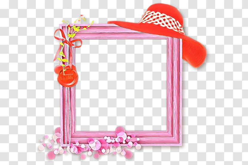 Pink Background Frame - M - Heart Transparent PNG