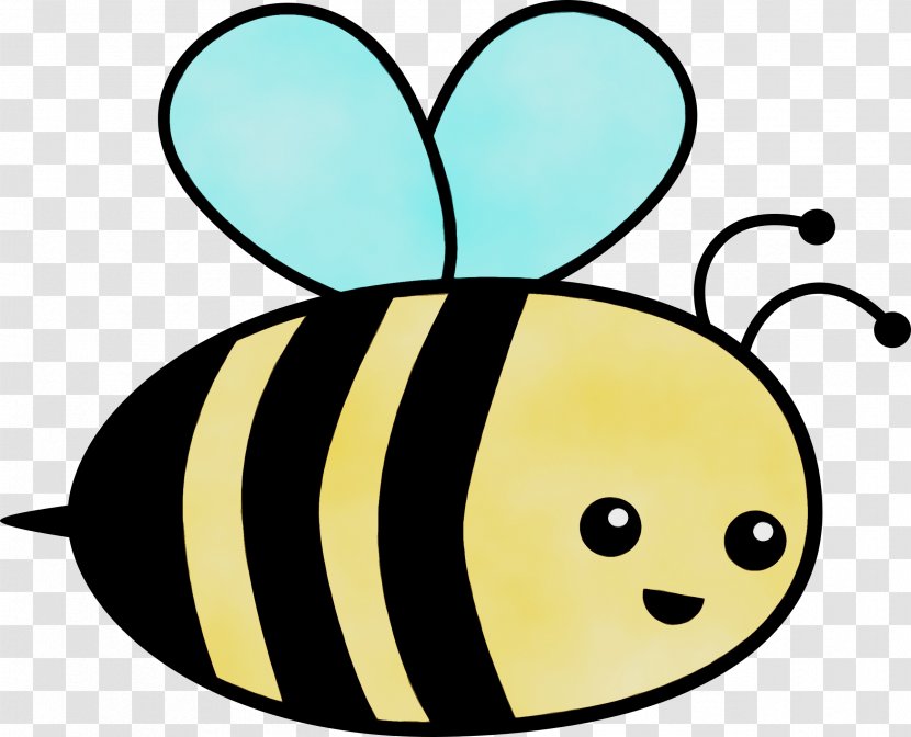 Bee Background - Watercolor - Bumblebee Honeybee Transparent PNG