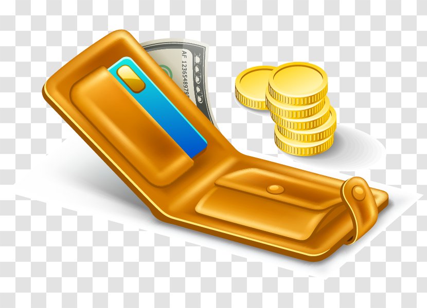 Money Bag Coin Illustration - Finance - Vector Wallet Bills Coins Free Downloads Transparent PNG