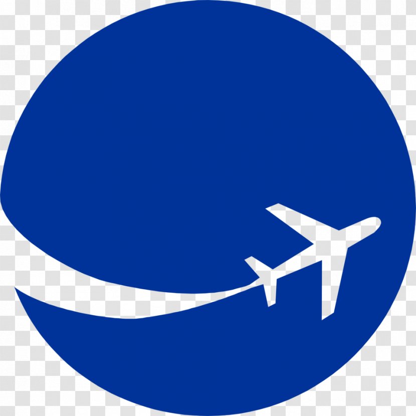Airplane Aircraft Flight Logo Clip Art - Blue Transparent PNG