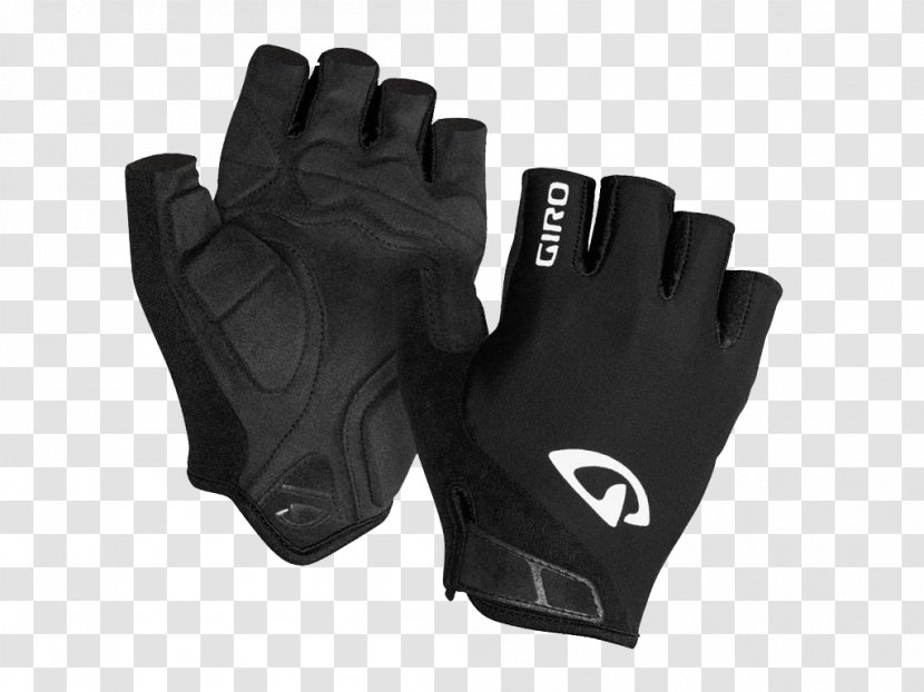 Cycling Glove Giro Velcro - Black Transparent PNG