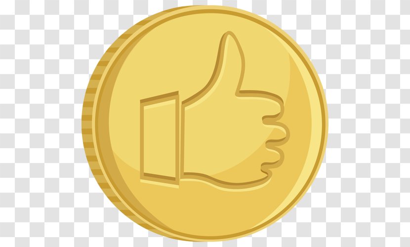 Thumb Signal Gold Coin Clip Art - Euro Coins Transparent PNG