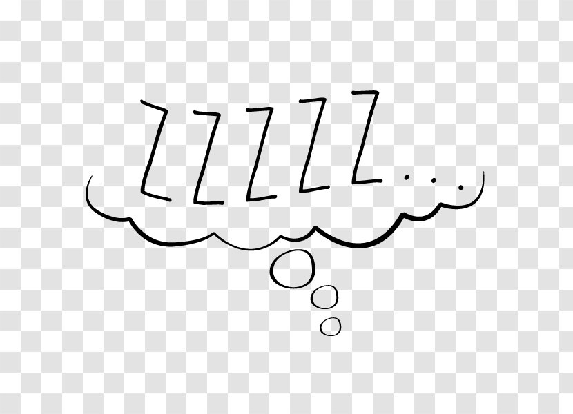 Sleep Z IS FOR Line Art Night - Frame Transparent PNG