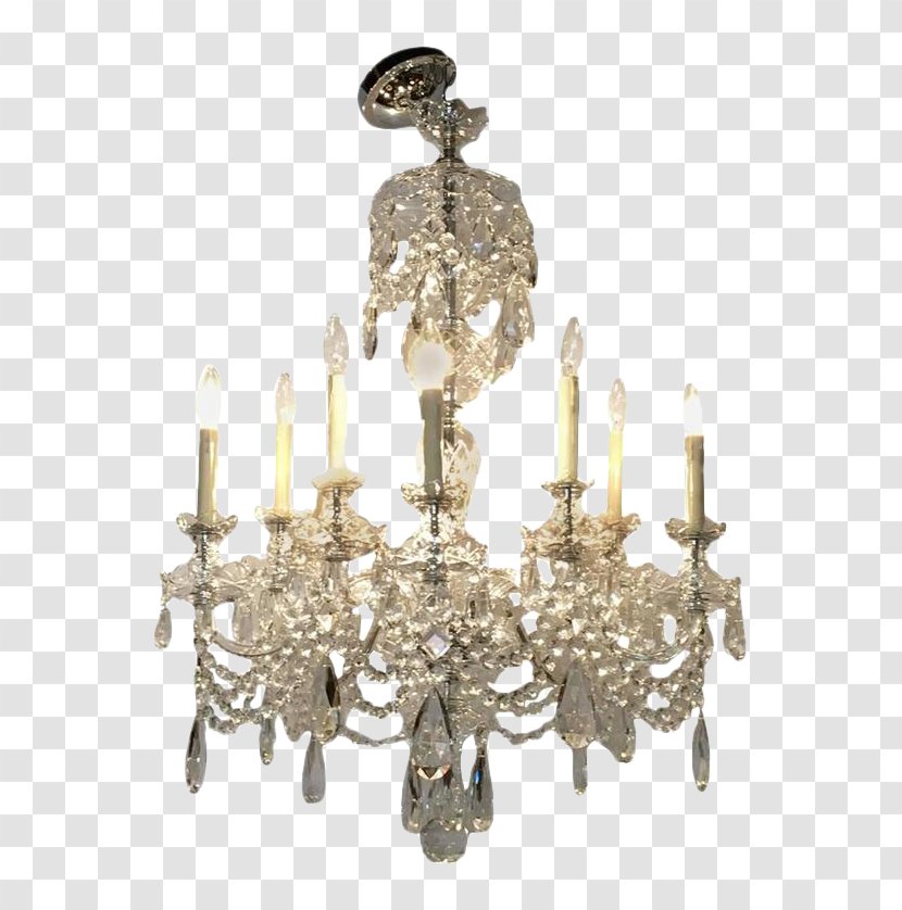 Chandelier Light Fixture Glass Furniture Brass - Lead Transparent PNG