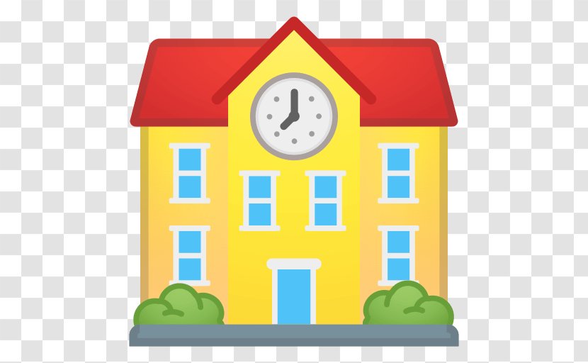 National Secondary School Emoji Education - House - Cute Icon Transparent PNG