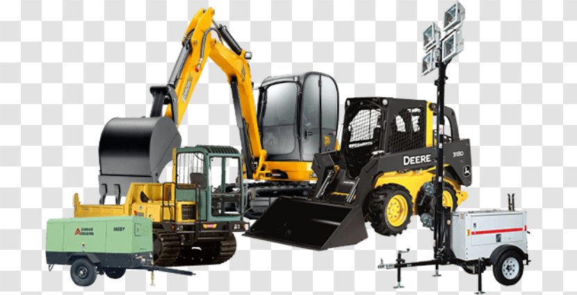 John Deere Heavy Machinery Construction Excavator Renting - Equipment Transparent PNG