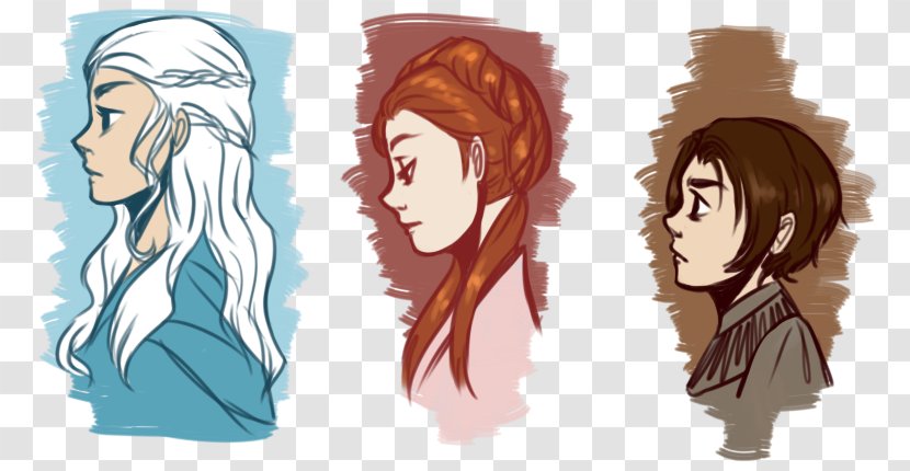 Fan Art Illustration Cartoon Hair Coloring - Silhouette - Game Of Throne Transparent PNG
