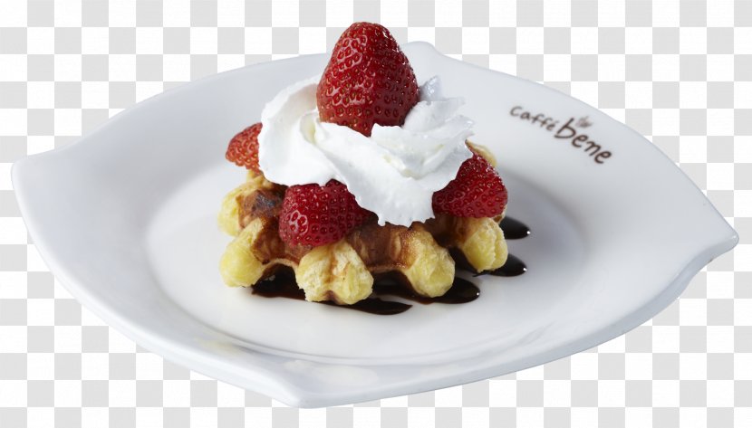 Belgian Waffle Ice Cream Coffee - Frozen Dessert Transparent PNG