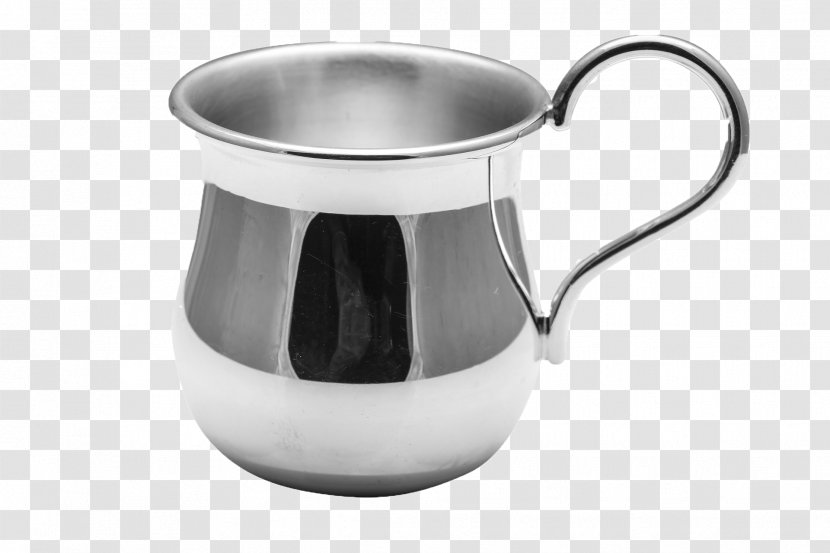 Coffee Tea Jug Cafe Mug - Silver Cup Of Transparent PNG