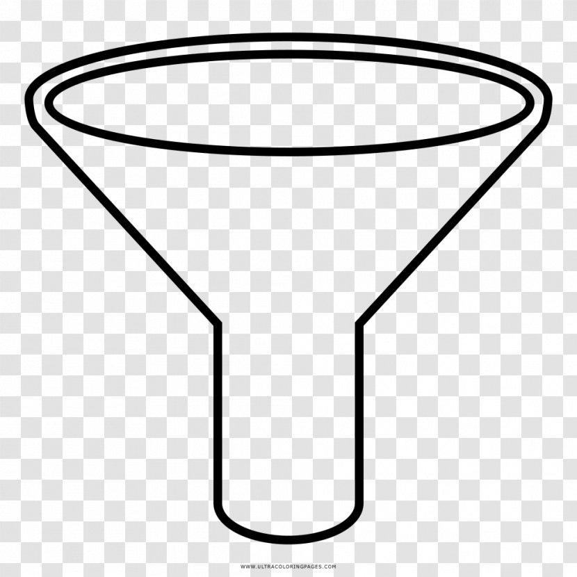 Funnel Drawing Coloring Book Line Art - Glass - Prints Transparent PNG