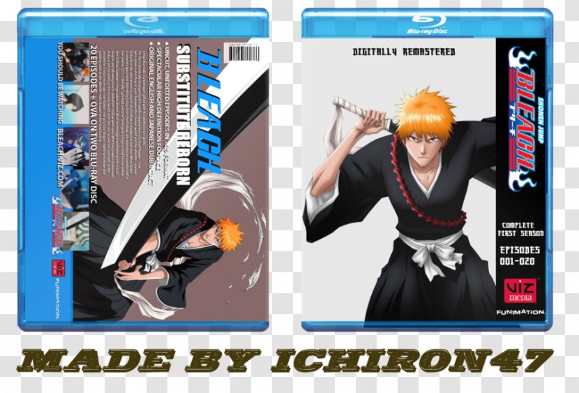 Blu-ray Disc Ichigo Kurosaki Rukia Kuchiki Bleach - Cartoon - Season 1Ichigo Transparent PNG