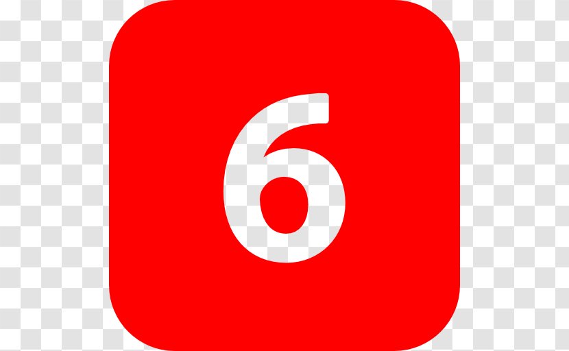 Red Logo Number Circle Brand - 6 Transparent PNG