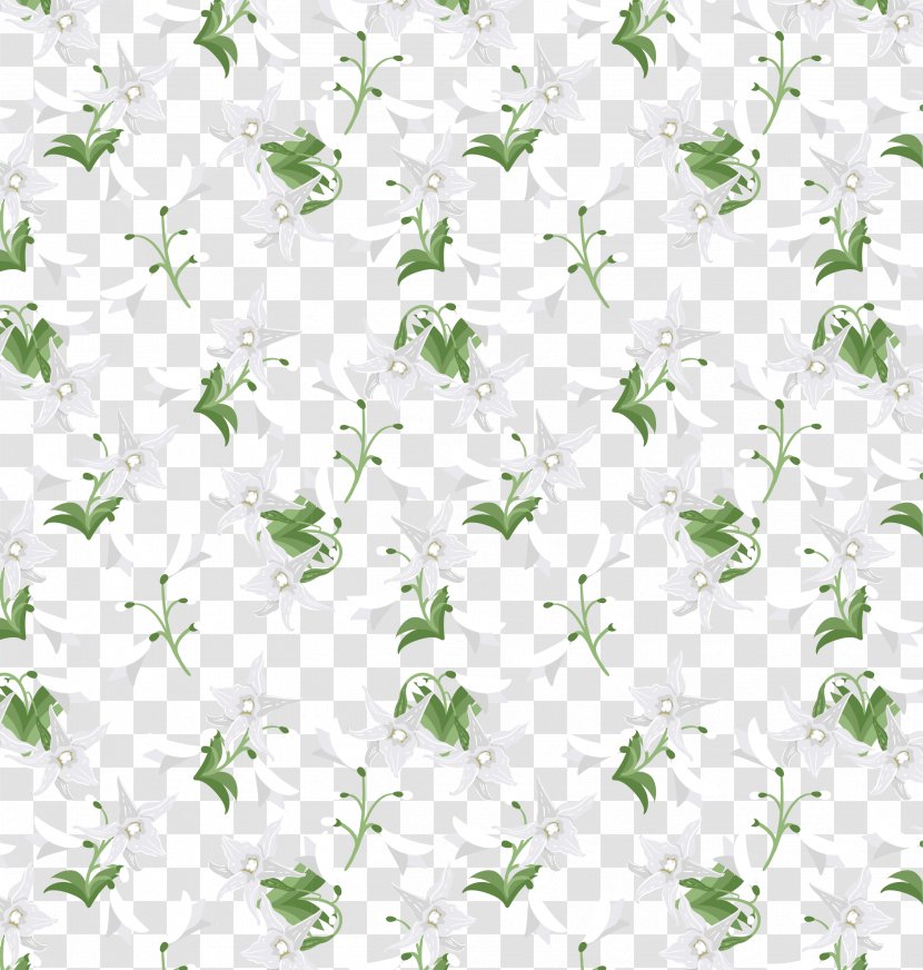 Pattern - Silhouette - Romantic Lily Transparent PNG