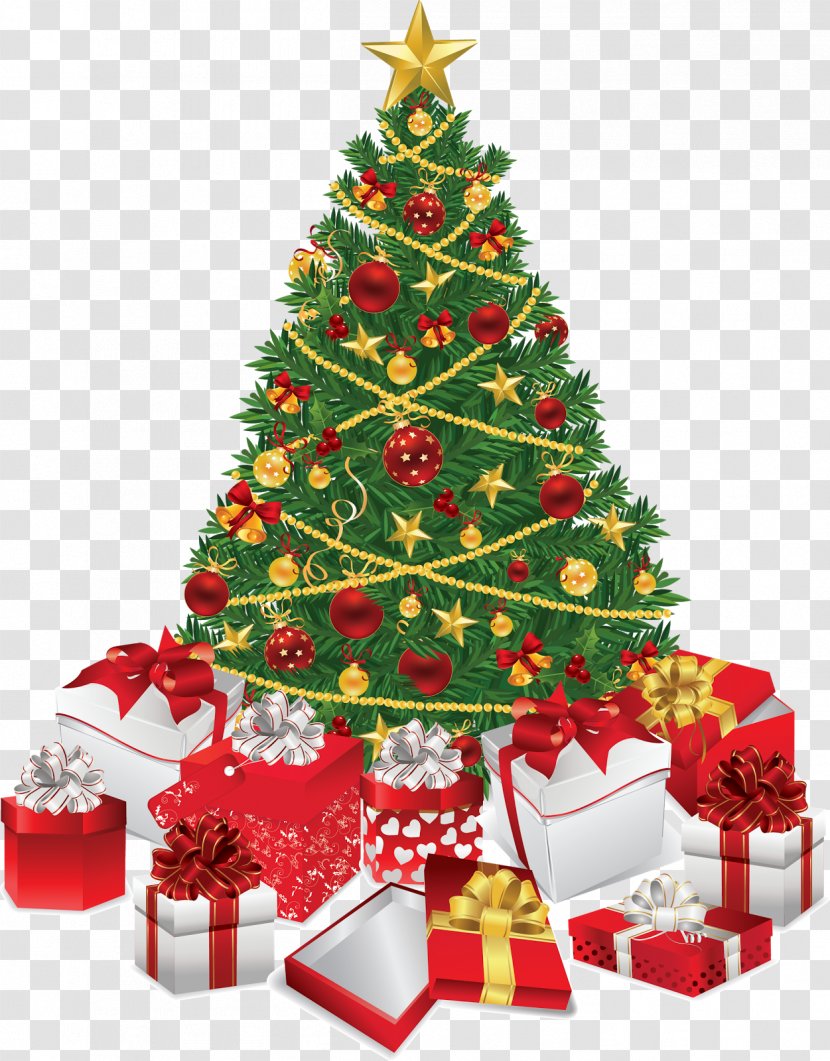 Christmas Tree Gift Clip Art - Decoration Transparent PNG
