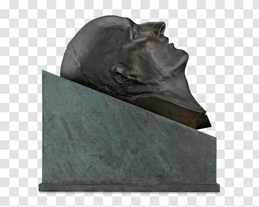 Death Mask Of Napoleon Sculpture Bronze Quesnel - Bonaparte Drive Transparent PNG