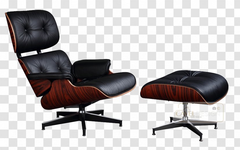 Eames Lounge Chair Wood And Ottoman Charles Ray Transparent PNG