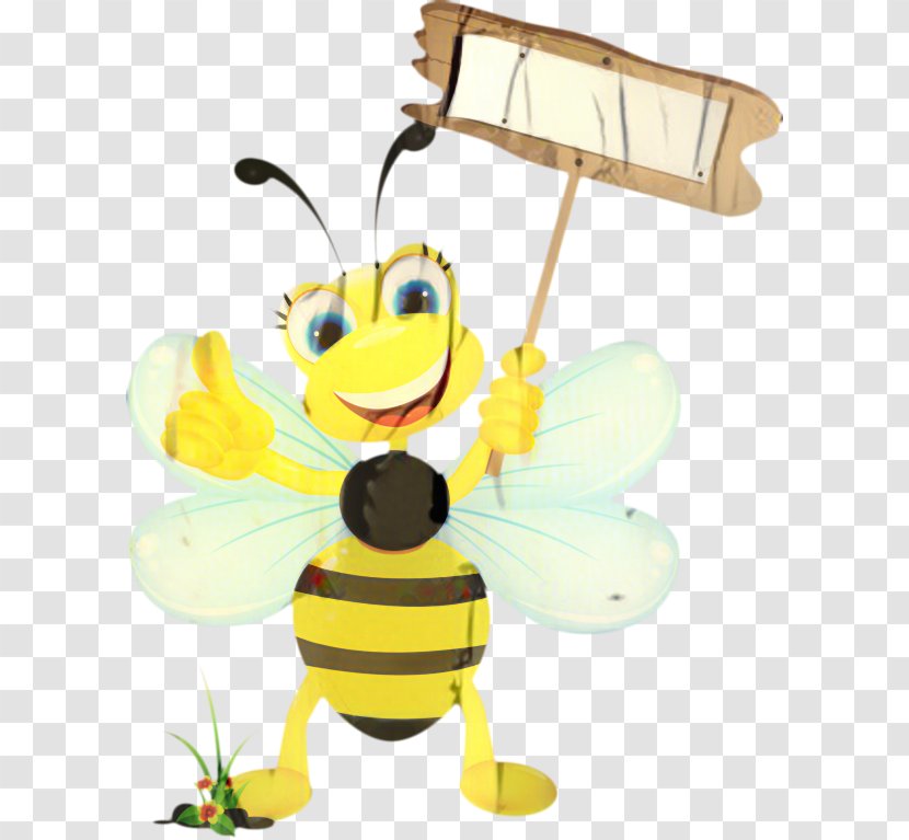 Bee Cartoon - Wasp - Fly Animal Figure Transparent PNG