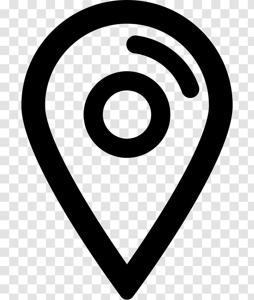 Map Symbol - Black And White Transparent PNG