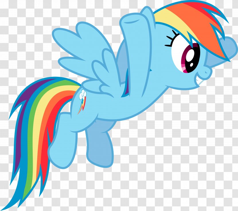 My Little Pony Rainbow Dash - Flower - Blue Transparent PNG