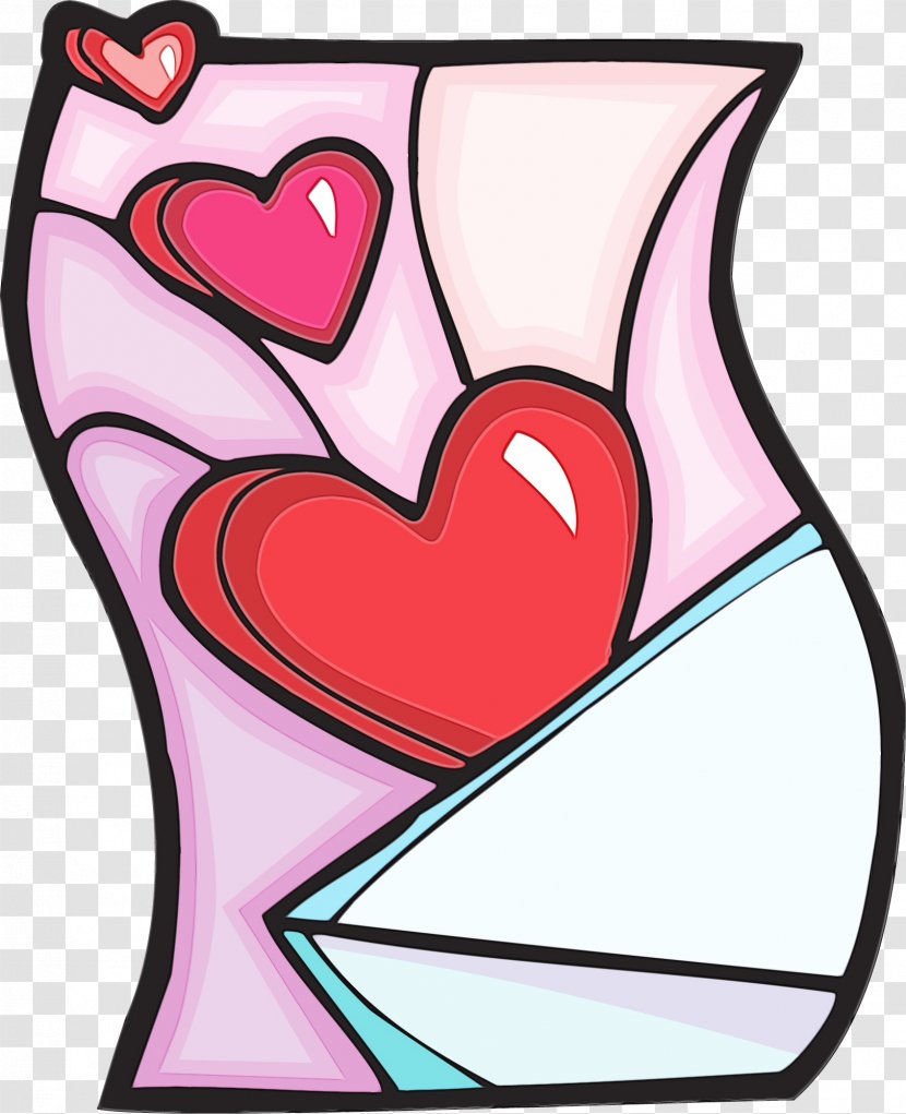 Clip Art Pink Love Glass Heart Transparent PNG