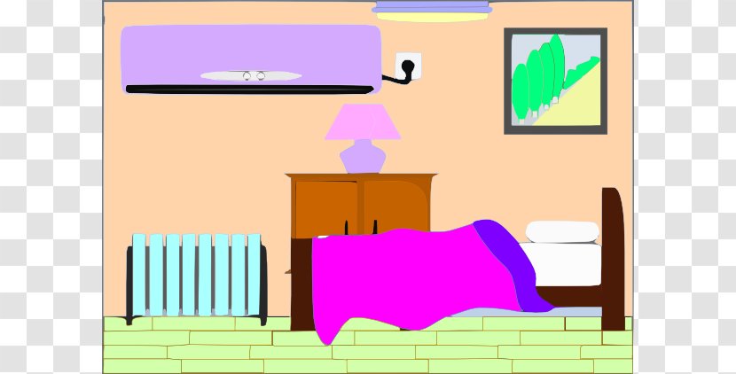 Bedroom Living Room Clip Art - Messy Furniture Cliparts Transparent PNG