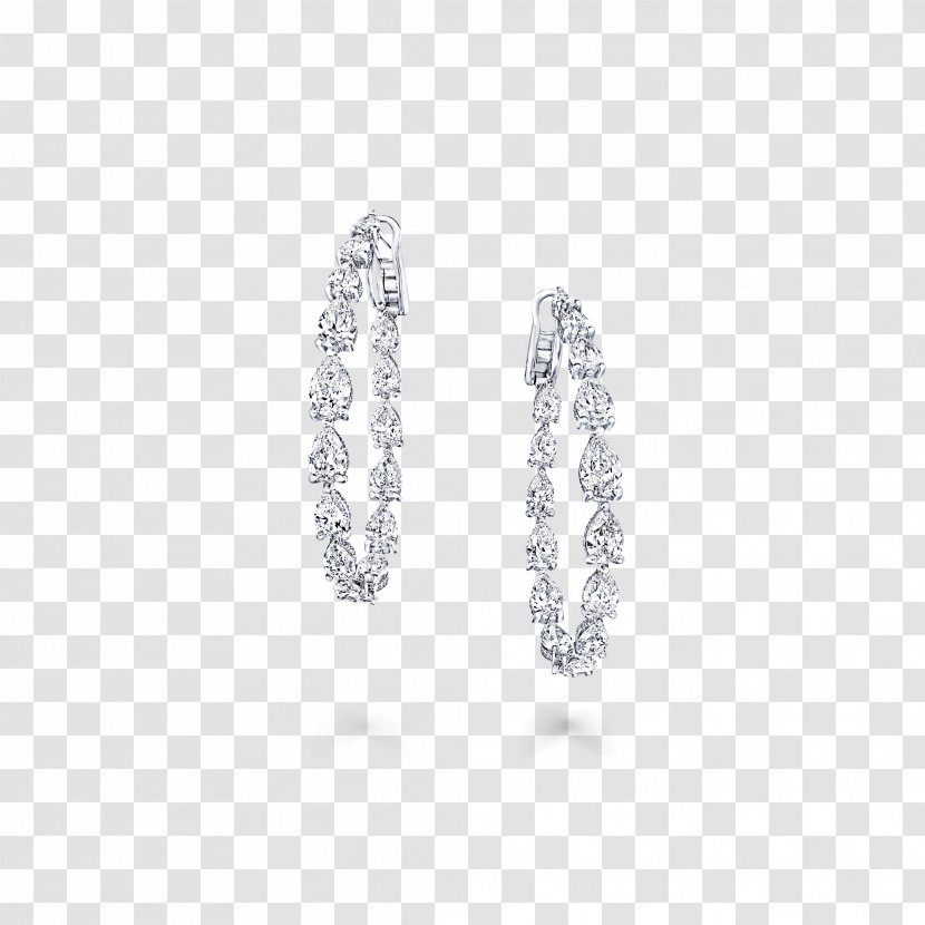 Earring Graff Diamonds Jewellery Gold - Platinum - A Pair Of Rings Transparent PNG