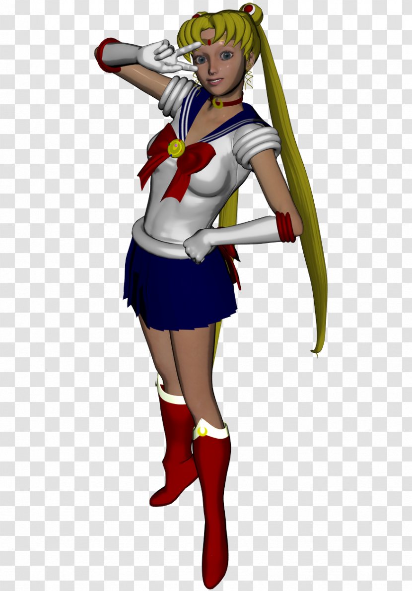 Chibiusa Sailor Moon 3D Computer Graphics Modeling - Watercolor - Brooch Transparent PNG