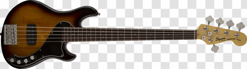 Fender Jazz Bass V Squier Deluxe Hot Rails Stratocaster - Watercolor Transparent PNG