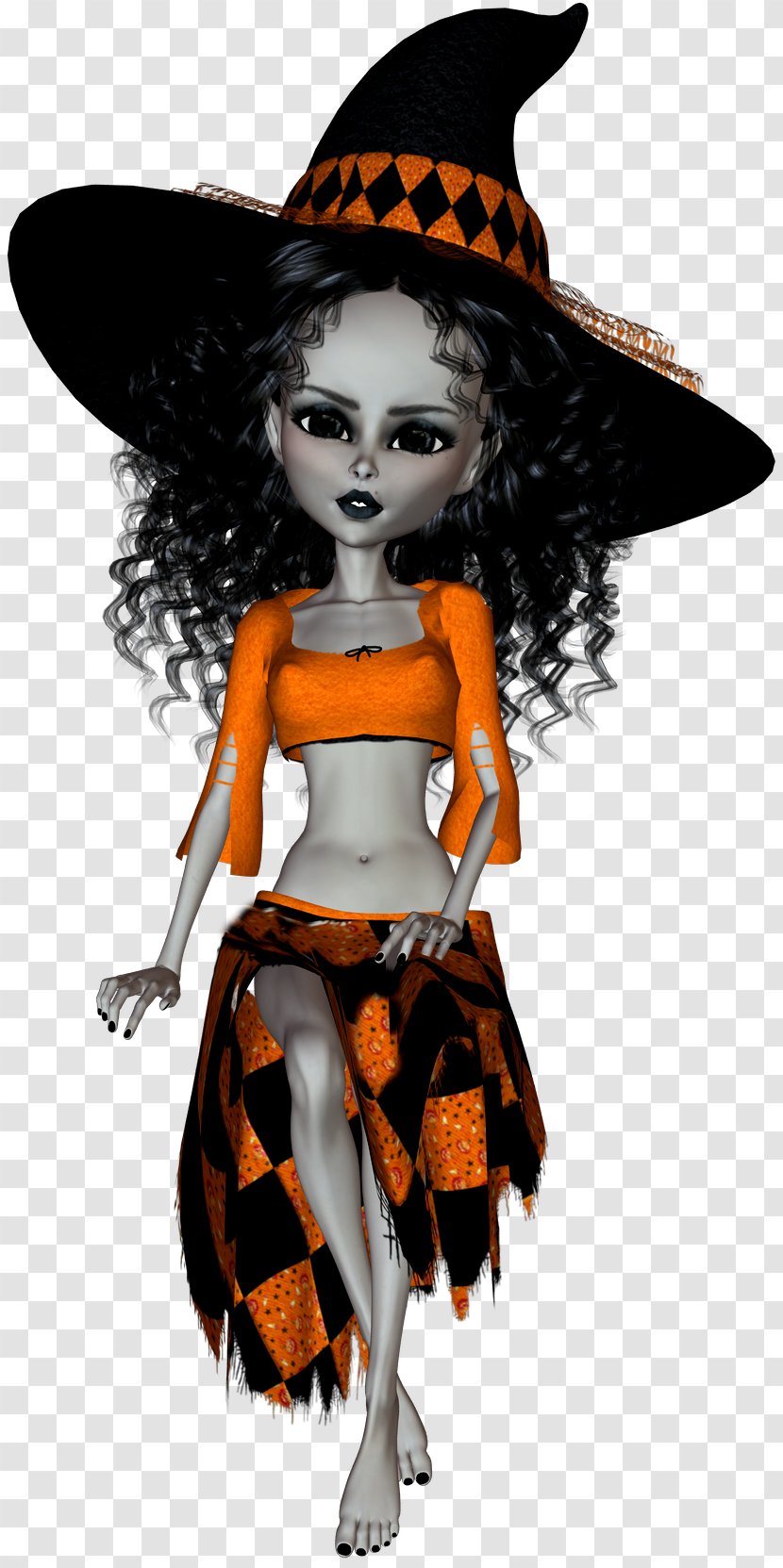 Costume Headgear Doll - Witch Transparent PNG