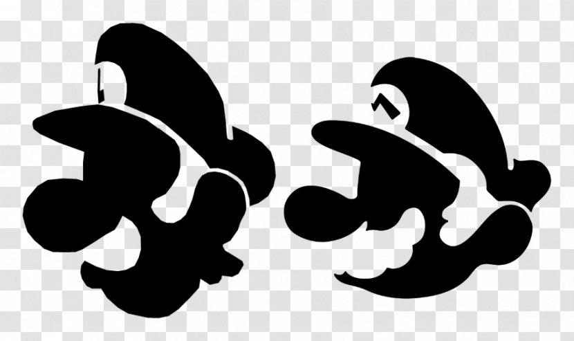 Super Mario Bros. Luigi's Mansion Toad - Black - And White Transparent PNG