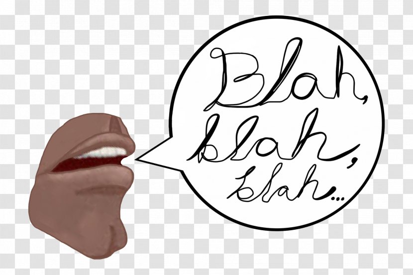 Blah Bla - Watercolor - Silhouette Transparent PNG