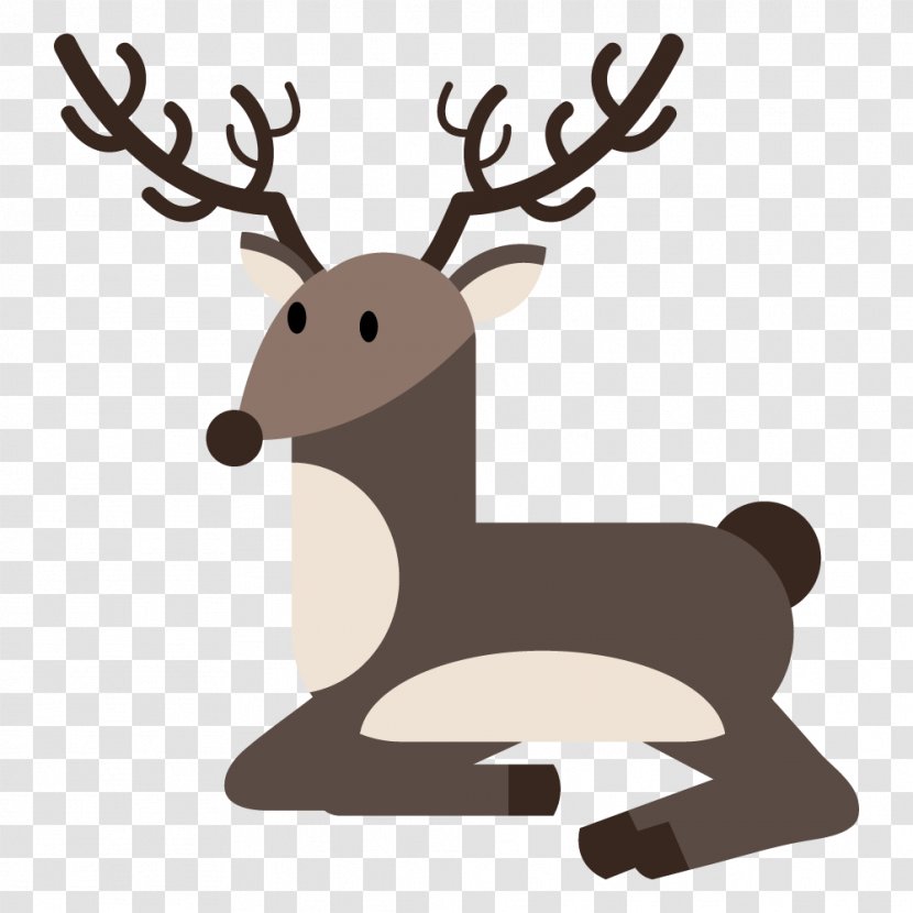 Reindeer Santa Claus Christmas Day Image - Mammal - Elk Transparent PNG
