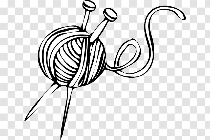 Knitting Needle Hand-Sewing Needles Crochet Hook Clip Art - Stitch - Vector Transparent PNG