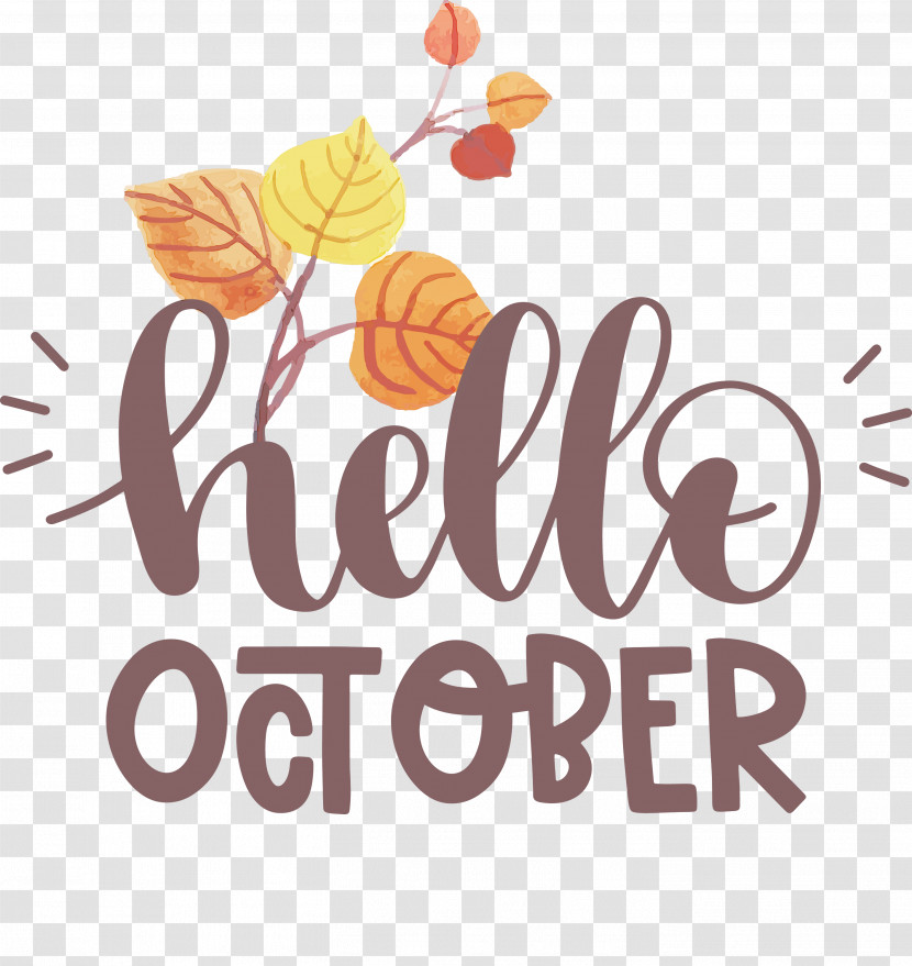 Hello October October Transparent PNG