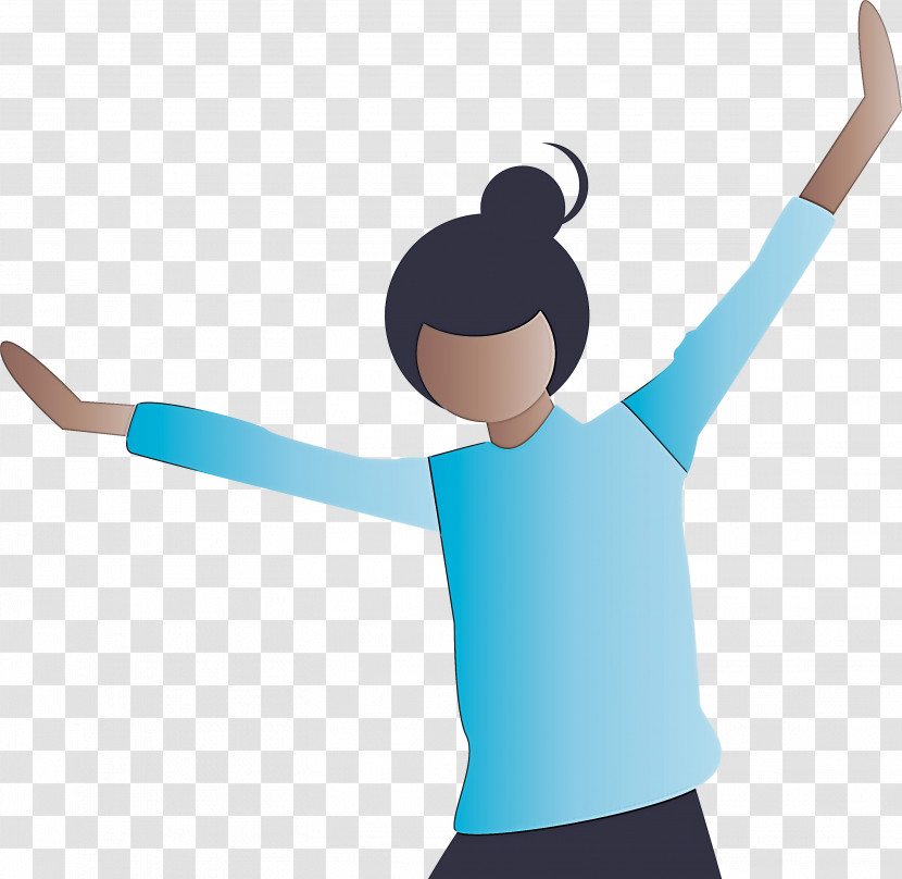 Arm Cartoon Turquoise Gesture Finger Transparent PNG