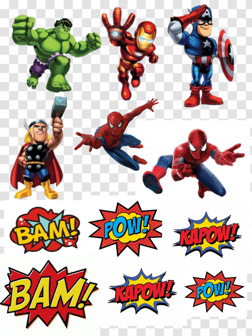 Superhero The Avengers Action & Toy Figures Paper Adhesive - Alfinete Banner Transparent PNG