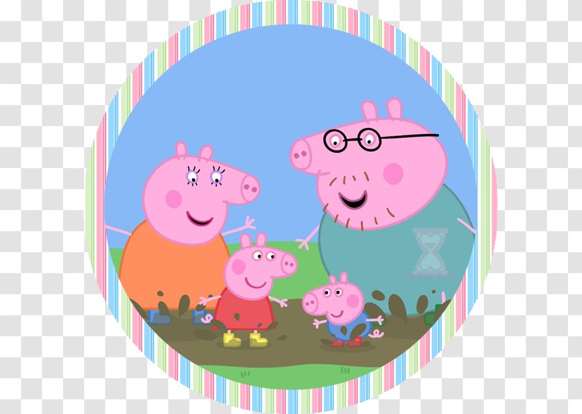Daddy Pig Television Show Animation - First Birthday Transparent PNG