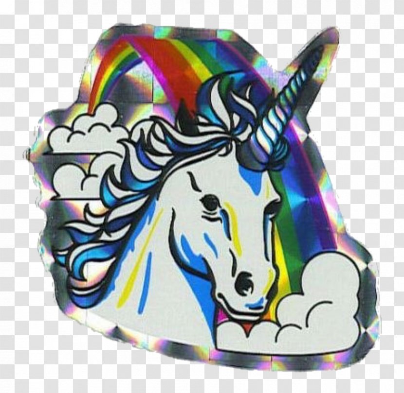 Paper Sticker Unicorn Foil - Rainbow Transparent PNG