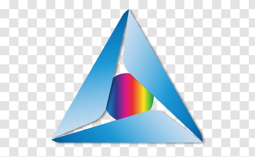 Triangle Line Desktop Wallpaper - Microsoft Azure - Into Transparent PNG