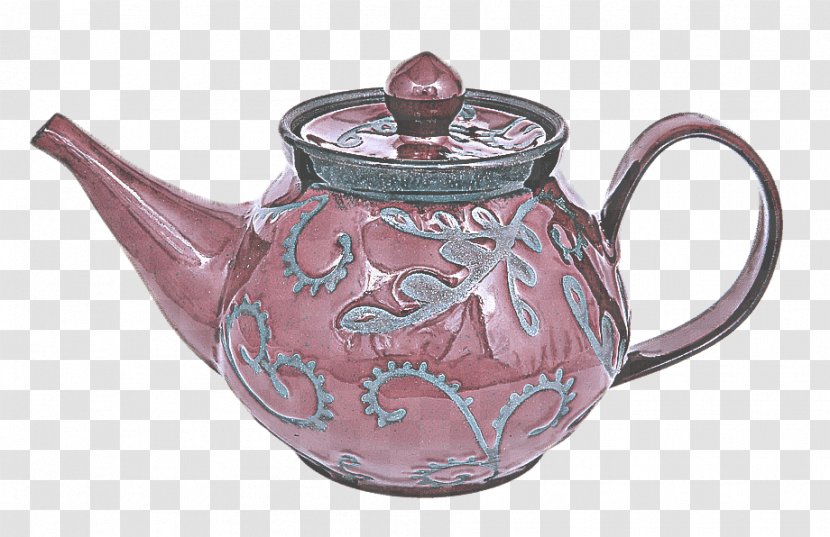 Teapot Lid Kettle Tableware Pink - Ceramic - Porcelain Pottery Transparent PNG