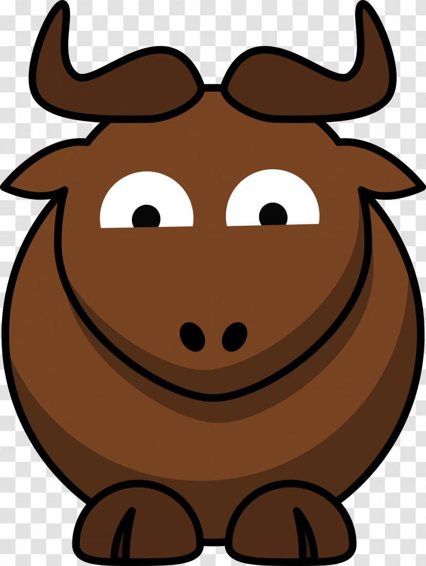 Angus Cattle Bull Cartoon Clip Art - Head - Glee Cliparts Transparent PNG